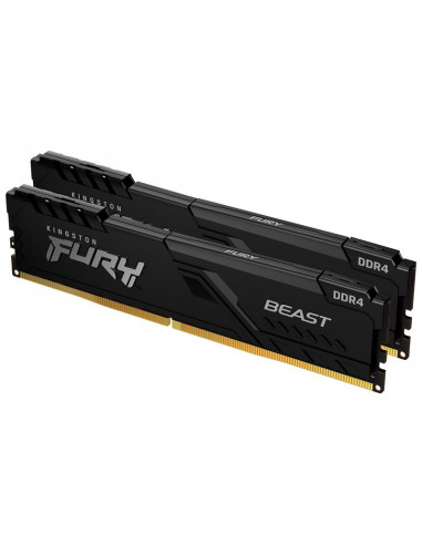 Kingston Fury Beast, DDR4-3600, CL18 - Kit doble de 64 GB casemod.es