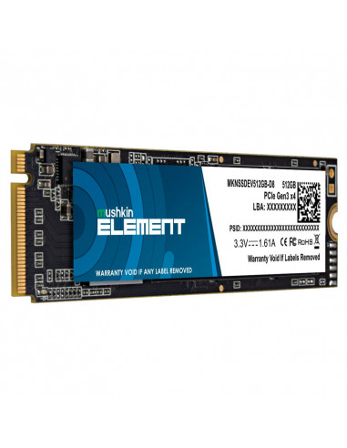 Mushkin Element NVMe SSD, PCIe 3.0 M.2 Typ 2280 - 512 GB casemod.es