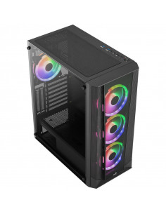 Caja ATX Gamer Aerocool Cylon RGB Vidrio Templado con Ventilador 120mm -  Computadores Gamer