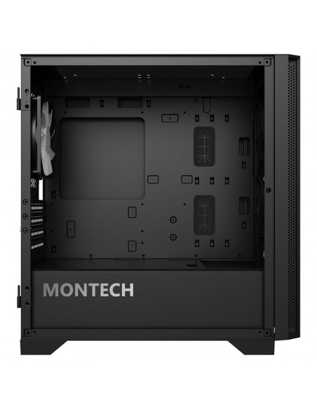 Montech AIR 100 ARGB, Micro-ATX, Vidrio templado - negro casemod.es