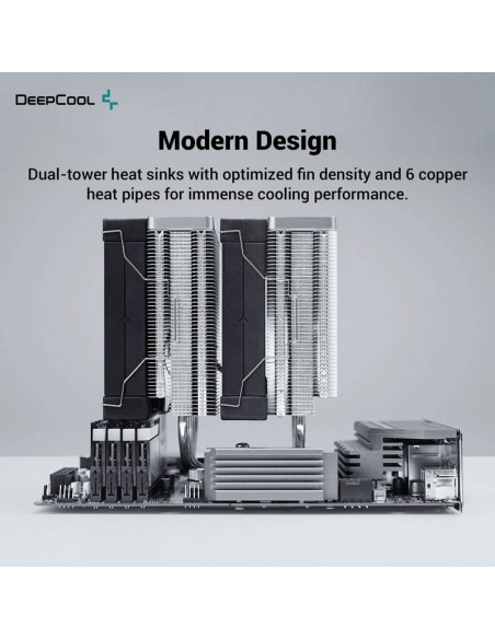 DeepCool AK620 Zero Dark Negro - Disipador CPU casemod.es
