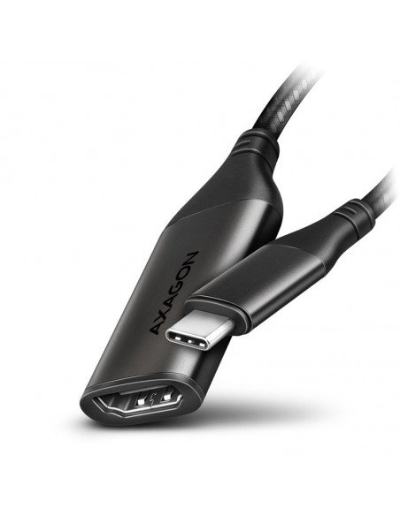 AXAGON RVC-HI2M USB-C a HDMI 2.0, 4K/60Hz, Aluminio - 25 cm casemod.es