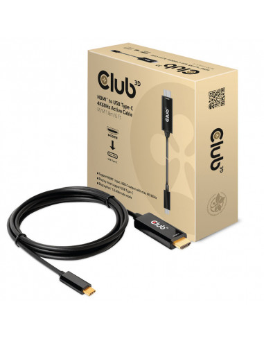 Club3D Cable activo HDMI a USB tipo C 4K60Hz - 1,8 m casemod.es