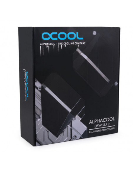 Alphacool Eiswolf 2 GPU AIO 360 mm RTX 4090 Founders Edition con placa trasera casemod.es