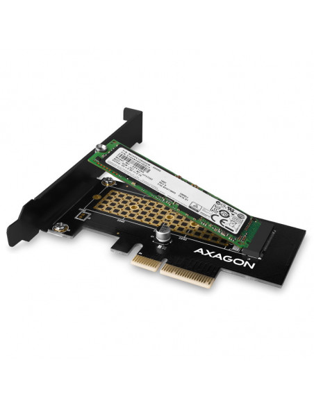 AXAGÓN Adaptador PCEM2-N PCIe 3.0 x4, 1x M.2 NVMe SSD, hasta 2280 - refrigeración pasiva casemod.es