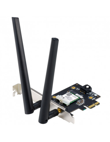 Asus Adaptador LAN inalámbrico PCE-AXE5400 BT 5.2 LE, WLAN de 2,4 GHz/5 GHz/6 GHz - PCIe x1 casemod.es