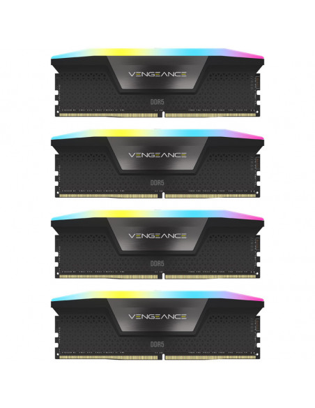 Corsair Vengeance RGB, DDR5-6200, XMP 3.0, CL32 - Kit cuádruple de 64 GB, negro casemod.es
