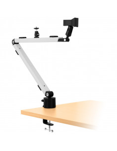 Streamplify MOUNT ARM, brazo de micrófono con abrazadera de mesa - blanco casemod.es