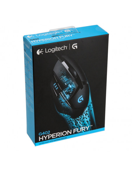 Logitech Ratón para juegos G402 Hyperion Fury - negro/azul casemod.es