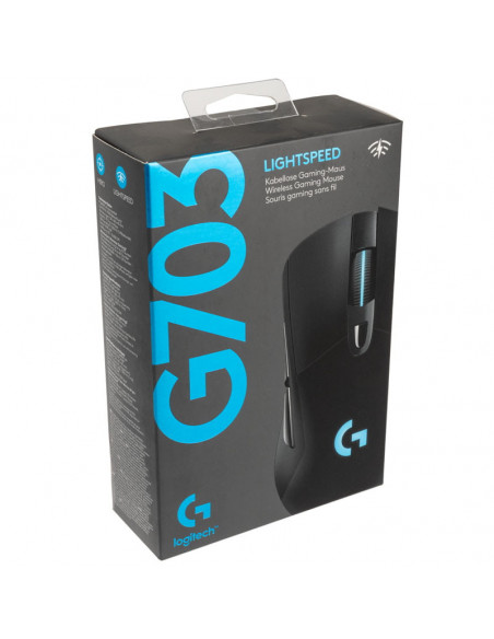 Logitech Ratón para juegos G703 Hero Lightspeed - Negro casemod.es