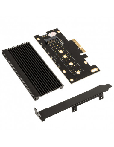 ICY BOX PCI-E 4.0 IB-PCI208-HS Adaptador PCIe 4.0 a M.2 - negro casemod.es