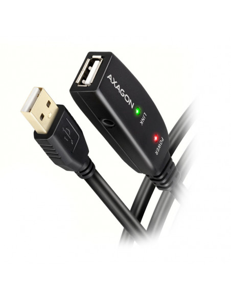 AXAGÓN ADR-215 cable alargador USB 2.0 activo, USB-A macho/hembra - 15m casemod.es