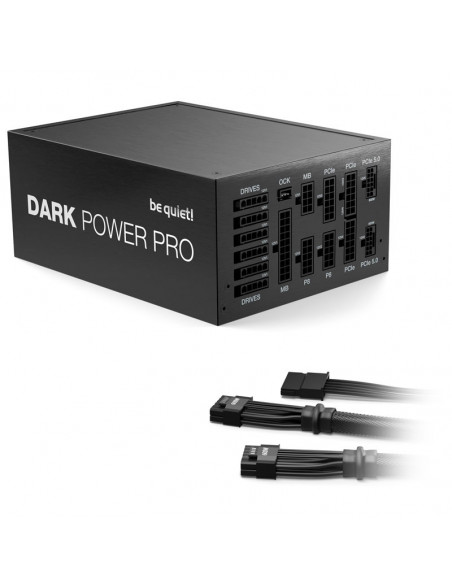 Be quiet! Fuente de alimentación Dark Power Pro 13 80 PLUS Titanio, ATX 3.0, PCIe 5.0 - 1300 vatios casemod.es