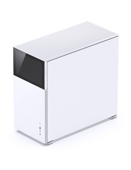 Jonsbo Caja D41 Screen ATX, vidrio templado - blanco casemod.es