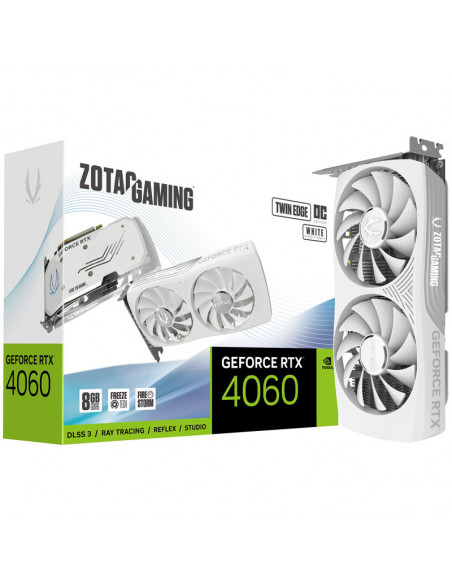 ZOTAC Gaming GeForce RTX 4060 Twin Edge OC White Edition, 8192 MB GDDR6 - casemod.es