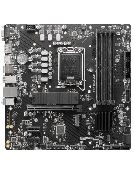 MSI Placa base Pro B760M-P, Intel B760 - Zócalo 1700, DDR5 casemod.es
