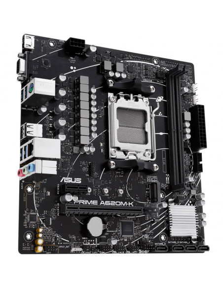 Asus Prime A620M-K, placa base AMD A620, zócalo AM5, DDR5 casemod.es