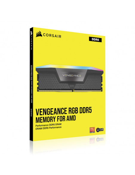Corsair Vengeance RGB, DDR5-6000, CL30, AMD EXPO - Kit dual de 64 GB, gris casemod.es