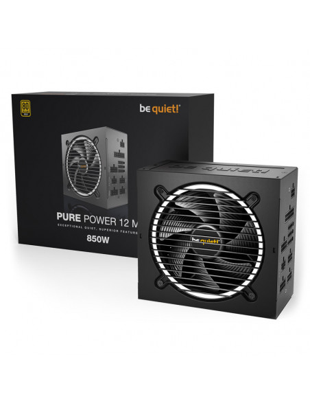 Be quiet! Pure Power 12M 80 PLUS Gold, ATX 3.0, PCIe 5.0 - 850 vatios casemod.es
