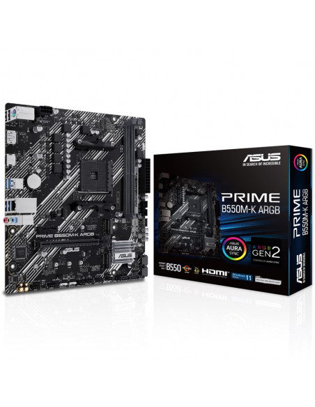 ASUS Placa base Prime B550M-K ARGB, AMD B550 - Zócalo AM4 casemod.es