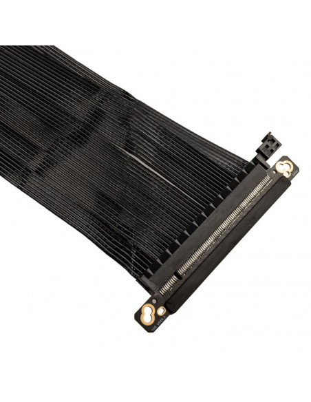 Supd Cable plano vertical: PCIe 4.0, 430 mm, negro casemod.es