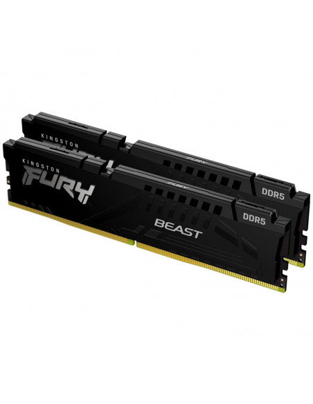 Kingston Fury Beast Black, DDR5-6000, CL40 - kit dual de 16 GB, negro casemod.es