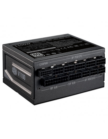 Cooler Master V-Series SFX, 80 PLUS Platinum, modular, ATX 3.0, PCIe 5.0 - 1100 vatios casemod.es