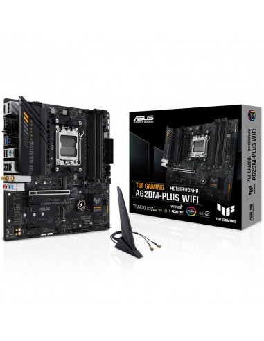 ASUS TUF Gaming A620M-Plus WiFi, AMD A620 Mainboard - Sockel AM5, DDR5 casemod.es