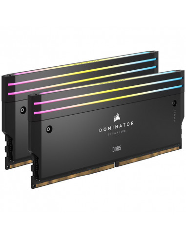 Corsair Dominator Titanium DDR5-6600, CL32, Intel XMP 3.0 - 32 GB Dual-Kit, negro casemod.es
