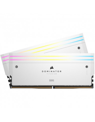 Corsair Dominator Titanium DDR5-6400, CL32, Intel XMP 3.0 - 32 GB Dual Kit, blanco casemod.es