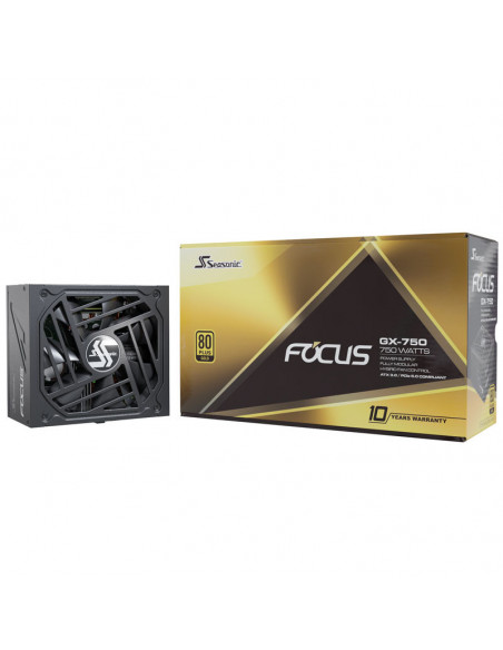 Seasonic Focus GX 750, 80 PLUS Gold, modular, ATX 3.0, PCIe 5.0 - 750 vatios casemod.es