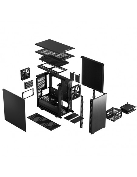 Fractal Design Define 7 Mini, gabinete SF - Negro Sólido casemod.es