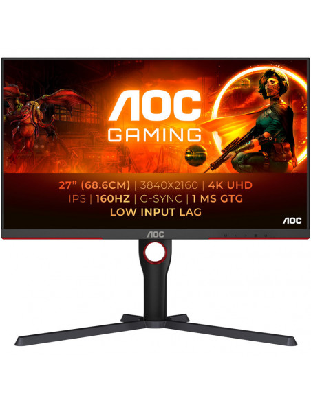 AOC Gaming U27G3X/BK, 68,6 cm (27 pulgadas) 160 Hz, compatible con G-SYNC, IPS - 2xDP, 2xHDMI casemod.es