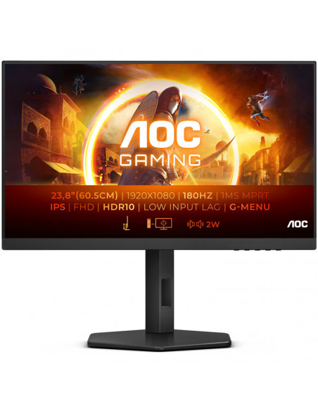 AOC Gaming 24G4X, 60,5 cm (23,8") 180Hz, G-SYNC compatible, IPS - DP, 2xHDMI casemod.es