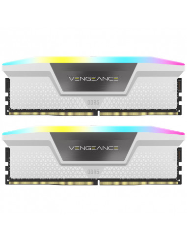 Corsair Vengeance RGB, DDR5-6000, CL36, Intel XMP 3.0 - 32 GB Dual-Kit, blanco casemod.es