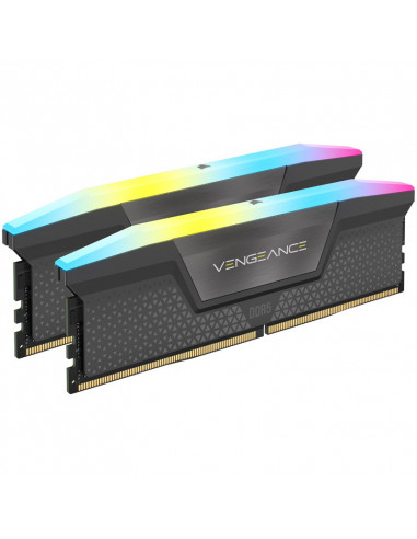 Corsair Vengeance RGB, DDR5-5600, CL40, AMD EXPO + Intel XMP 3.0 - 32 GB Dual-Kit, gris casemod.es