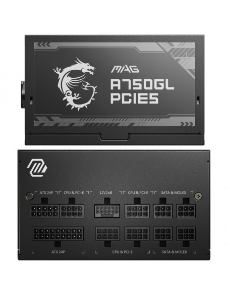 MSI MAG A750GL PCIe5, 80 PLUS Gold, totalmente modular, ATX 3.0, PCIe 5.0 - 750 vatios casemod.es