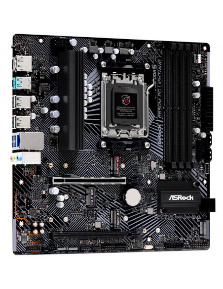 Placa Base ASRock B650M PG Lightning - Chipset AMD B650, Zócalo AM5, DDR5 en casemod.es