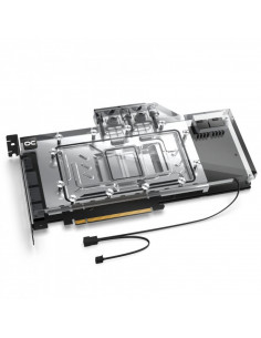 Alphacool Eisblock Aurora Radeon RX 7800 XT RE con placa posterior - acrílico + níquel casemod.es