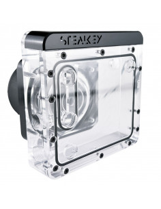 Stealkey Customs UNI 120 Distroplate + D5, ARGB - Acryl casemod.es