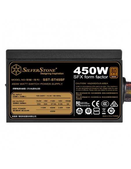 Silverstone SST-ST45SF V3.0 80 PLUS Bronze SFX - 450 Watt casemod.es
